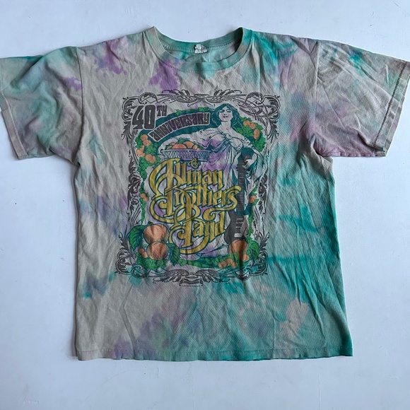 Vintage Tops Vintage Allman Brothers Band Tie Dye Tee Poshmark